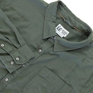 Marmot Mountain Works Button Up Shirt Mens 2XL Green Outdoors HIke Camp Climb